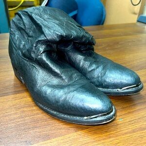 Dingo Men’s Amsterdam Boots Cowboy Metal DI15240 Leather Moto Black Size 10D